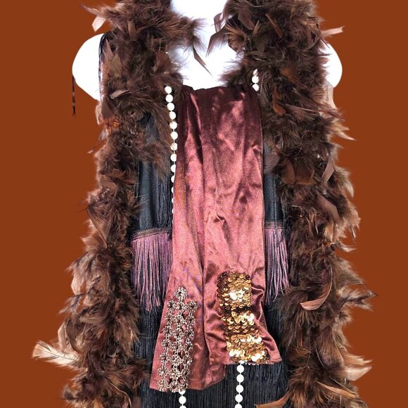 California Costume Roaring 20's Gatsby Art Deco Flapper Party Halloween Costume - Picture 7 of 10